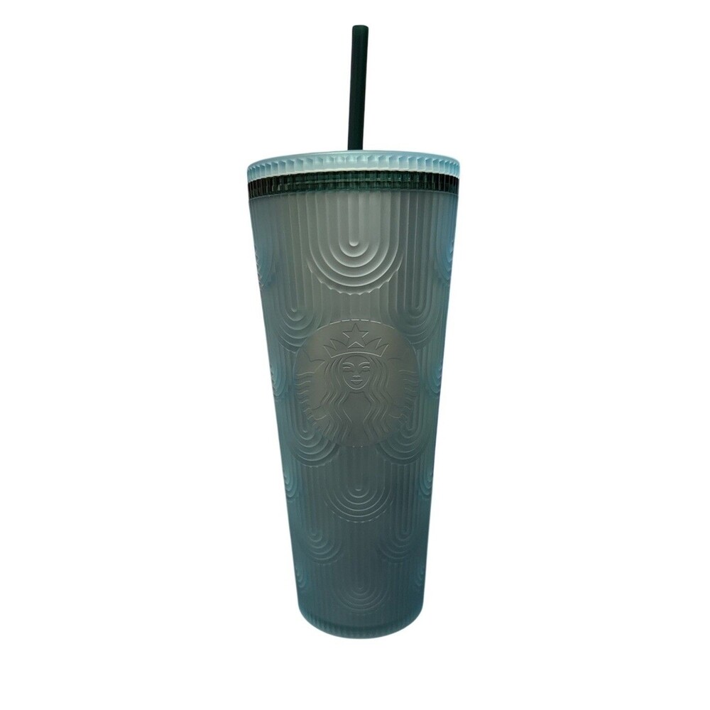 Starbucks Soft Touch Cold Tumbler 24oz Venti 2024‎ Anniversary Shell Mint Green